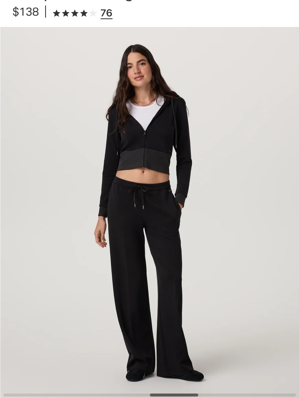 Vuori Compose Wideleg Pant Women Size S Athleisure Gorpcore Quietluxury sporty